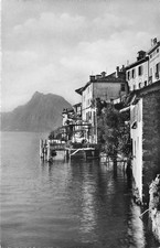Postcard Gandria (6978), lake promenade and house front on Lake Di, photo postcard picture