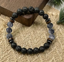 Men's Attraction Obsidian Bracelet Sex Love Romance Attention Black Magic RARE picture