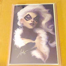 Black Cat #1 1:200 Ratio Virgin Cover Signed By Stanley 