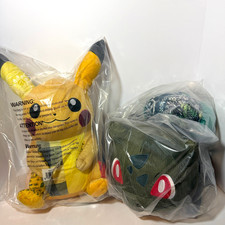 Pokémon Sean Wotherspoon x Pokemon Center Pikachu & Bulbasaur Plush Set New picture