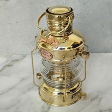 Brass Anchor Oil Lamp Nautical Maritime Ship Lantern Boat Light 14 Inch Designer picture