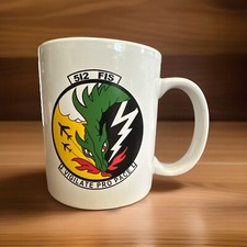Vintage USAF 512th Fighter Squadron Mug Cup United States Air force picture