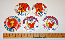Vintage 1975 and 1981 Marriott's Great Ameica Pinback Buttons picture