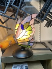 Cracker Barrel Exclusive Stained Glass Butterfly Lamp picture