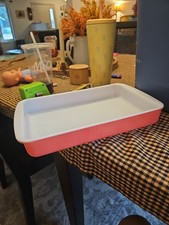 Vintage Pyrex #232 2qt Flamingo Pink  Lasagna Pan Casserole Dish 9x13 picture