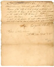 19th Century Document Lancaster Borrow Money Thom Yarnell D. Fuller Clerks 1825 picture
