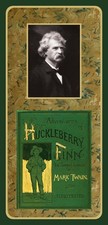 Book Lovers LAMINATED Bookmark - MARK TWAIN Huckleberry Finn 1885 Book Image picture