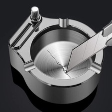 Metal Home Ashtrays Refillable Kerosene Lighter ashtray Personality Gift for Men picture