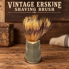 Vintage Erskine 3103 Shaving Brush Set in Rubber Sterilized Barber Display picture