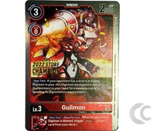 Guilmon ST7-03 Store Champion Stamp Digimon Card Game English NM picture