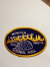 VINTAGE  BSA Patch Winter Encampment Signal Hill 1963-4.               S/270 picture