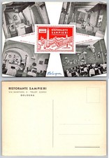 Continental Bologna Italy Ristorante Sampieri Restaurant Night Club Postcard picture