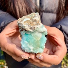 166G Natural Clear Blue-vein Crystal stone Rare Mineral Specimens China picture
