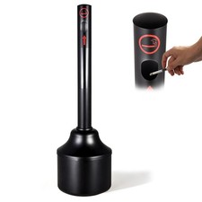 Commercial Standing Ashtray Outdoor Cigarette Butt Receptacle Disposal Ash Tray picture