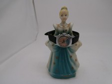 RARE VTG Disney Cinderella Figurine &Timex Hand-Winding Watch  Set picture