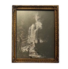 Rare Vintage Leonard Frank Photograph “ Rainbow Fall” Framed 10.5” H 8.5” W picture