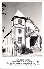 Frashers Fotos RPPC Methodist Church State Highway 49 Nevada City, California picture