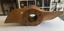 Aircraft Vintage Wooden Propeller Boss. Huge , Heavy and Thick. 6” X 9” X 27” picture