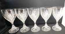 Mikasa Crystal Park Ridge 5 Wine Glasses Hand Blown Lovely 1998 - 2004 picture