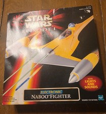 1998 Star Wars Phantom Menace EP1 Electronic NABOO FIGHTER Hasbro NIB  Vintage picture