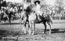 1928 Rodeo Cowgirl Queen Mary Duncan Pendleton Oregon OR - Reprint picture