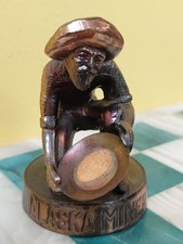 Alaska Miner Figurine Vintage Souvenir Gold Miner picture
