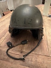 Vintage 1975 US Military DH-132 CVC Tanker Helmet Gentex Medium AS-IS Repair picture