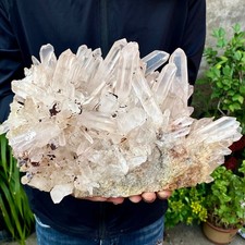23.69LB ransparent, natural and beautiful white quartz crystal cluste picture