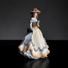 Rare Coalport Spanish Serenade Figurine Age of Elegance Lady 1993 - 8