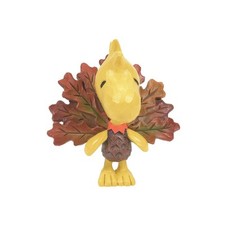 Jim Shore Peanuts Woodstock Turkey Mini Thanksgiving Figurine 6014626 picture
