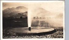 MYRTLEDALE GEYSER calistoga ca real photo postcard rppc california history ~RARE picture