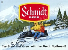SCHMIDT BEER SNOWMOBILE SCENE 9