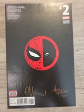 Spider-Man/Deadpool #2 6th Print (Marvel 2016) Signed By Ed McGuinnes NM 9.6 9.8 picture