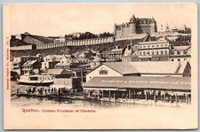 Quebec Canada c1905 Postcard Chateau Frontenac Richelieu & Ontario Navigation picture