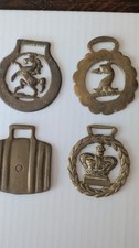 Horse Brass Medallion Antique Show Parade Harness SET 4 1 PRICE FROM ENGLAND picture