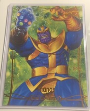2024 SKYBOX MARVEL MASTERPIECES XL 5 x 7 64 THANOS LEGENDARY ORANGE Foil #75/99 picture