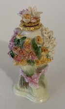 Royale Stratford Flower Bouquet Perfume Scent Bottle Porcelain Hand Made England picture