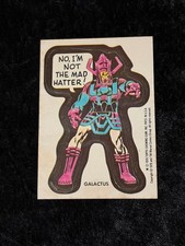 1976 Marvel Topps Sticker Card Galactus in New Protective Case picture