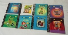 Lot Of 8 Vintage Little Golden Books Featuring Disney Characters picture