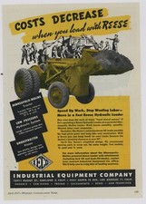 1947 Industrial Equipment Co Ad: IECO Minneapolis Moline Tractor w/ Reese Loader picture