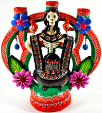 VTG Tree of Life & Death Catrina Candelabra Jorge Mercado Castillo Izucar Mexico picture