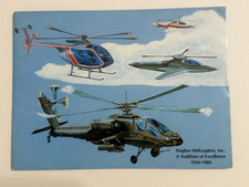 1984 Hughes Helicopter Fold-out Poster Brochure picture