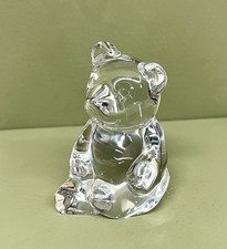 Princess House Teddy Bear 24% Lead Crystal Clear Figurine 3.75