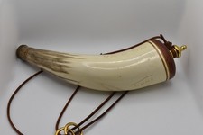 Vintage 1976 Bicentennial Ceramic Powder Horn 12  Signed Timms picture