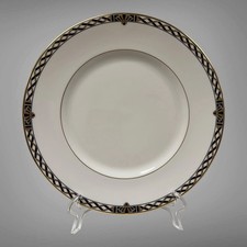 Vintage 1990-1995 Discontinued Lenox American Deco Dinner Plates Set of Four picture