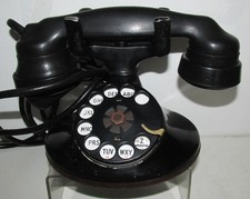ORIGINAL 1930's Oval Base Dial Telephone Western Electric 220 w E-1 Handset picture