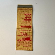 Mels Drive-In Restaurant San Francisco CA Vintage Matchbook Cover 5MB125-2 picture
