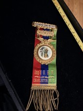 Improved Order Of Red Men IORM Ribbon Pin Wasontha  Tribe 423  Charleston, NY picture