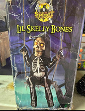 Spirit Lil Skelly Bones Hanging Skeleton Prop Infrared Step Pad Light-Up Eyes picture
