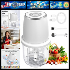 Electric Mini Garlic Chopper, Mini Food Chopper & 350ml Portable Cordless USB Re picture
